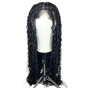Synthetic Knotless Boho Box Braid 36 Inch Lace Front Glueless Wig